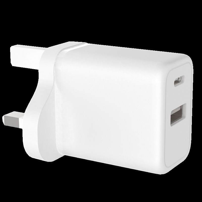 20W Dual-USB and USB-C Wall Charger