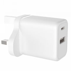 20W Dual-USB and USB-C Wall Charger