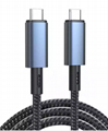  240W USB4 Cable, 1FT, 40GBps Data Transmission, 240W (48V5A) PD Super Fast Char