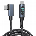 USB 4 Cable with LED Display,Supports 8K Video,Max 40Gbps Data Transfer,240W USB