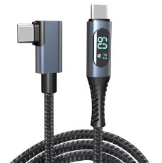 USB 4 Cable with LED Display,Supports 8K Video,Max 40Gbps Data Transfer,240W USB