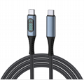 USB 4 Cable with LED Display,Supports 8K Video,Max 40Gbps Data Transfer,240W USB