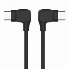 Right Angle USB 4 Cable for Thunderbolt 4 Cable with 8K60Hz Video, 90 Degree USB