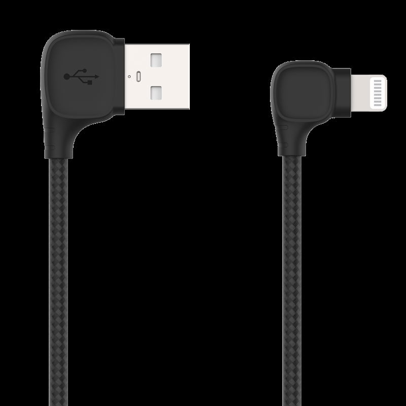 2m 6ft Angled Lightning to USB Cable