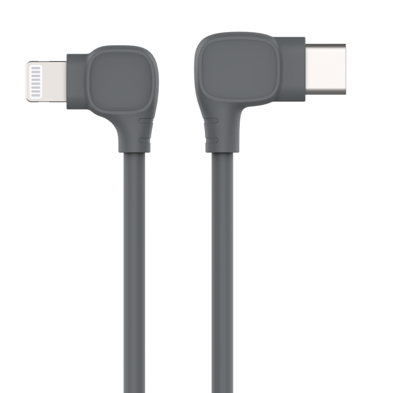 3ft (1m) Durable USB-C to Lightning Cable - Right-Angled Heavy Duty Aramid Fiber 2