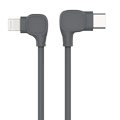 3ft (1m) Durable USB-C to Lightning Cable - Right-Angled Heavy Duty Aramid Fiber