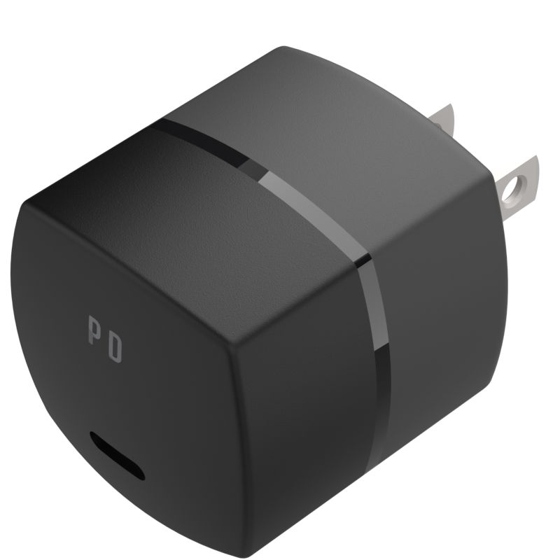 EU US Plug CE 30W One-Port GaN USB-C Wall Charger with PD for Tablets & Phones 