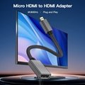 Micro HDMI to HDMI Adapter - 4K 60Hz Video - Durable High Speed Micro HDMI Type-
