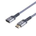 HDMI Extension Cable, 4K HDMI Male to Female Nylon Braided Right Angle Extender 