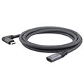 20Gbps 90 Degree Angled USB-C Cable in Black