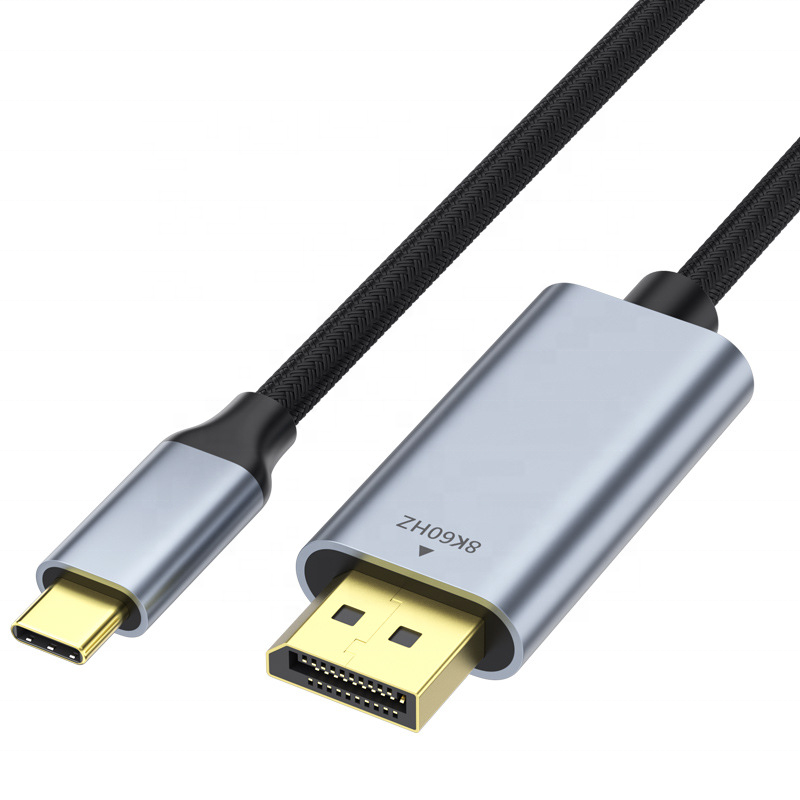 USB-C to DisplayPort Cable in Black - 1.8m/6ft
