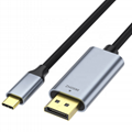 USB-C to DisplayPort Cable in Black - 1.8m/6ft