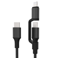 MFi certified 2 in 1 USB C to C/Lightning Universal Charging Cable for iPhone iP 2