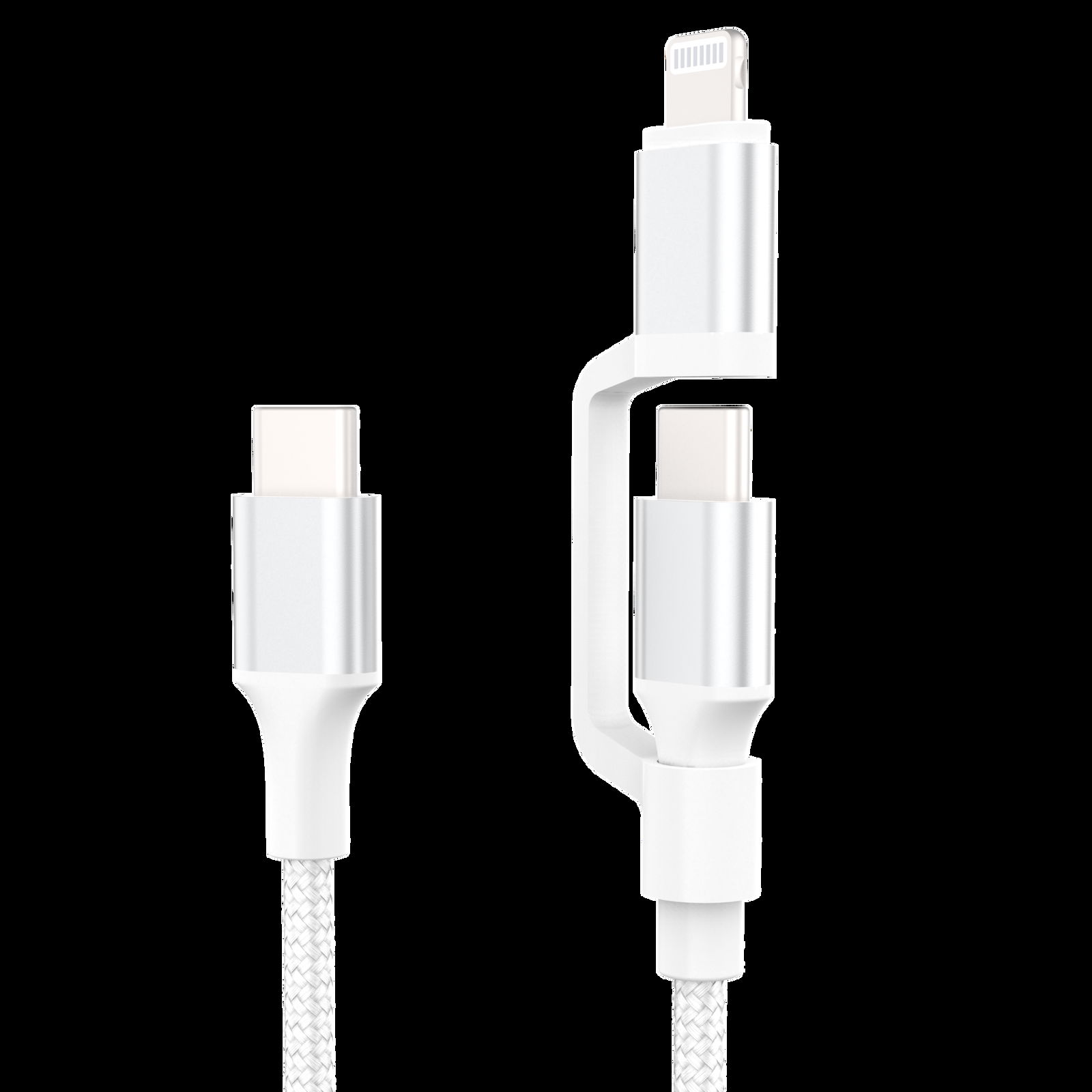 MFi certified 2 in 1 USB C to C/Lightning Universal Charging Cable for iPhone iP