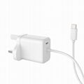 UK Plug PD USB-C Wall Charger 20W with