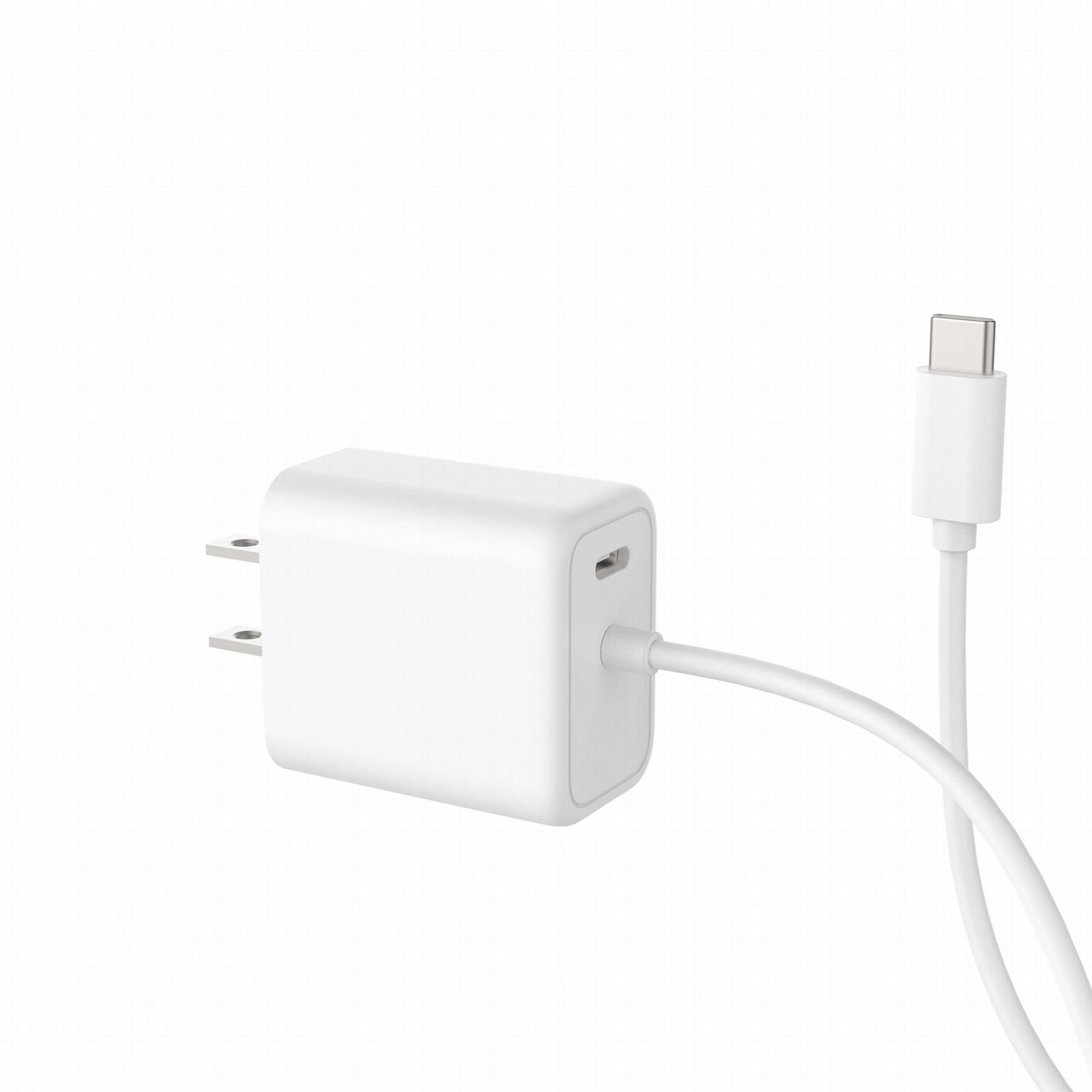 UK Plug PD USB-C Wall Charger 20W with built-in Lightning Cable (20W+12W) 2