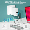 140W 2-Port GaN Wall Charger,