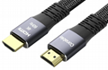 HDMI to HDMI cable, flat nylon braided