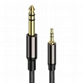 3.5mm Stereo Jack Plug to 6.35mm TRS Balanced Plug Cable