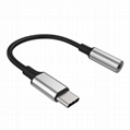 USB-C to 3.5mm Headphone/Headset Jack Audio Adapter, USB Type-C Aux Dongle, Supp