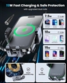 Dual Coil Wireless Car Charger Auto Clamping 15W Cup Holder Phone Wireless Charg