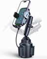 Dual Coil Wireless Car Charger Auto Clamping 15W Cup Holder Phone Wireless Charg