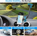 Gooseneck Car Phone Holder,Heavy Duty Phone Holder for Truck, [Flexibile Long Ar