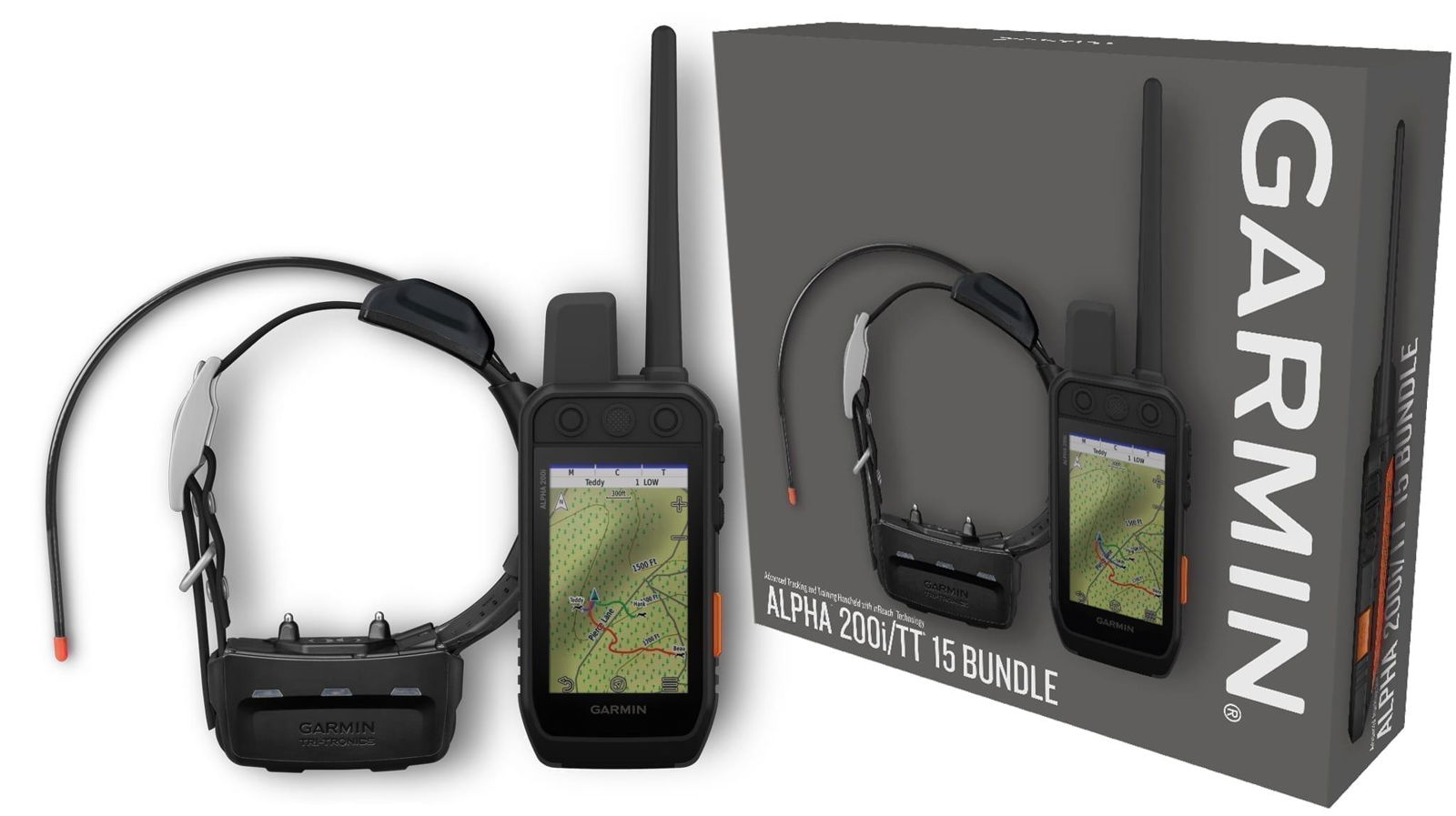 Garmin Alpha 200i/TT 15 Dog Tracking and Training Bundle, Handheld and Collar GP