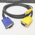 6FT 2-in-1 USB KVM Cable Specifically for Sever Remote Control KVM s