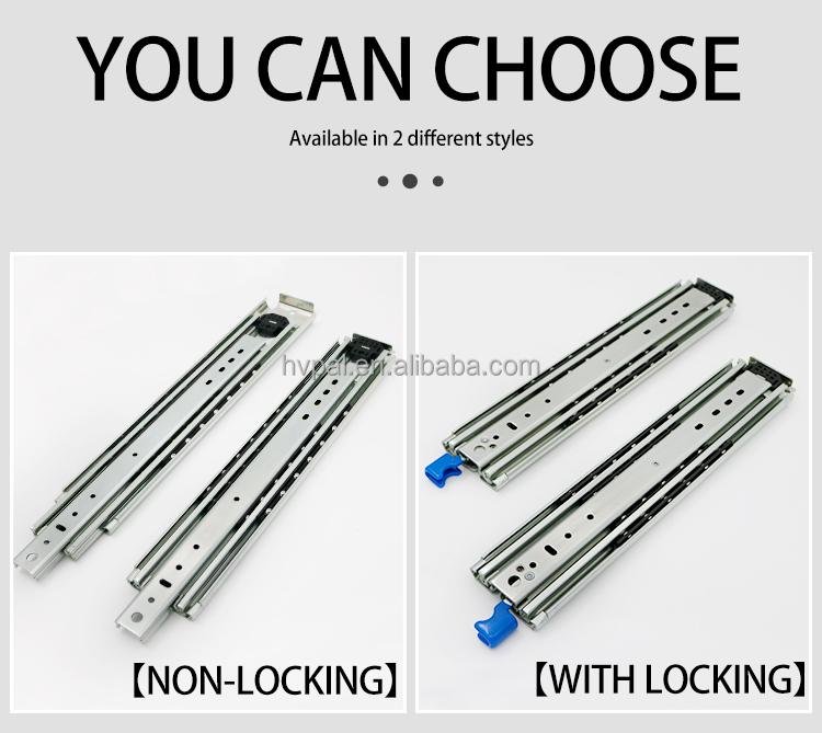 76 mm 227 kgs load rating ball bearing heavy duty industrial drawer slides 4