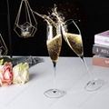 Customized Elegant Tall Stem Modern Goblet Crystal Wine Glasses