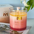 Scented Candle Rose Berry  Fragrance  7.07 Oz Soy Wax 40 Hours Long L 2