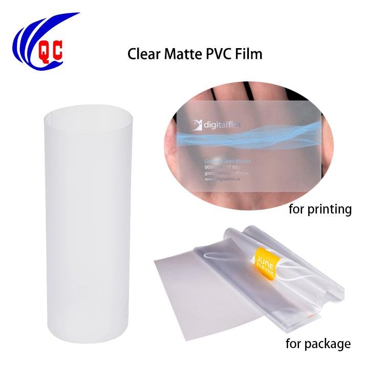 250 Micron Thick Translucent PVC Sheet Membrane 400 Micron Clear Matte Rigid PVC