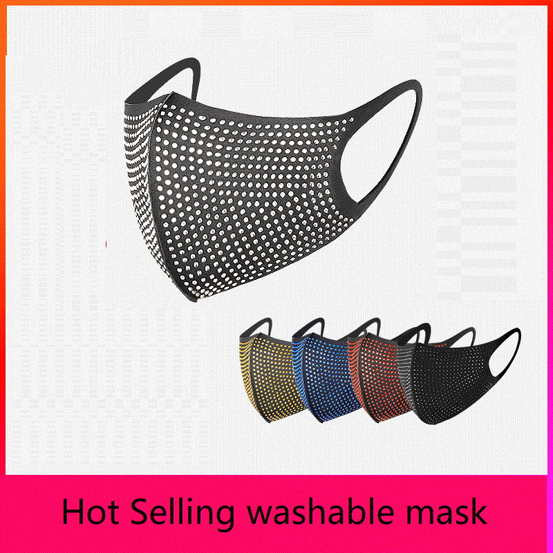 2021 hot selling bling Fashion personality with diamond protection Face mask