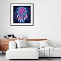 Luminous Diamond Rose Flower photo Night Light Abstract Wholesale Canvas Paintin 4