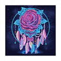 Luminous Diamond Rose Flower photo Night Light Abstract Wholesale Canvas Paintin 1