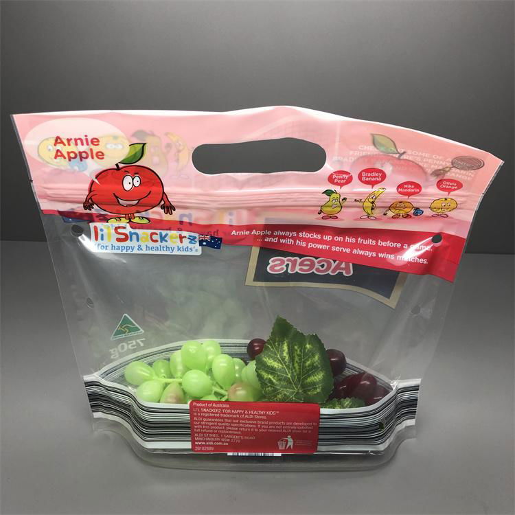 Online sales plastic bag fruit packing bags for grapes banana vegetables