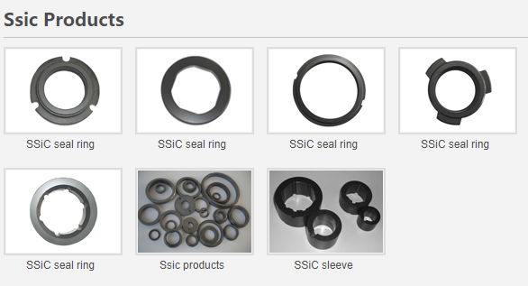 Ssic silicon carbide sic seal ring/block/sleeve/plate/insert/nozzle 5