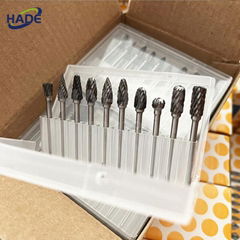 Tungsten carbide rotary file,10pcs tungsten carbide burr set,tool carbide bur