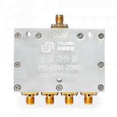 0.8-8GHz precision 4 way power splitter Power Divider with SMA connector