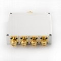 0.8-8GHz precision 4 way power splitter Power Divider with SMA connector
