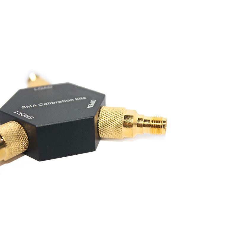 SMA-K Gold-Plated Brass Calibrator for Network Analyzers with Open, Short & Load 5