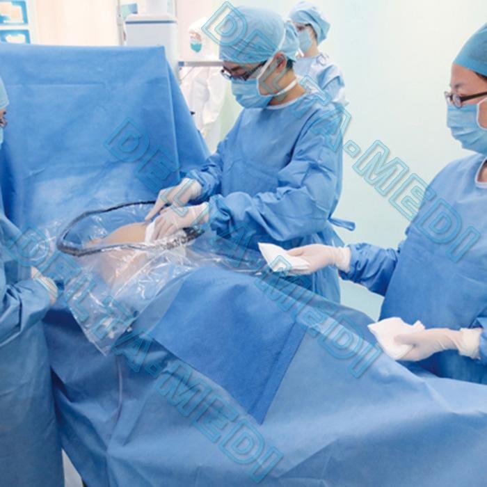 Absorbent Reinforced 40g - 60g SP / SMS / SMMS / SMMMS C-section surgical Drape 
