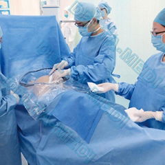 Absorbent Reinforced 40g - 60g SP / SMS / SMMS / SMMMS C-section surgical Drape 