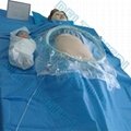 Absorbent Reinforced 40g - 60g SP / SMS / SMMS / SMMMS C-section surgical Drape  4