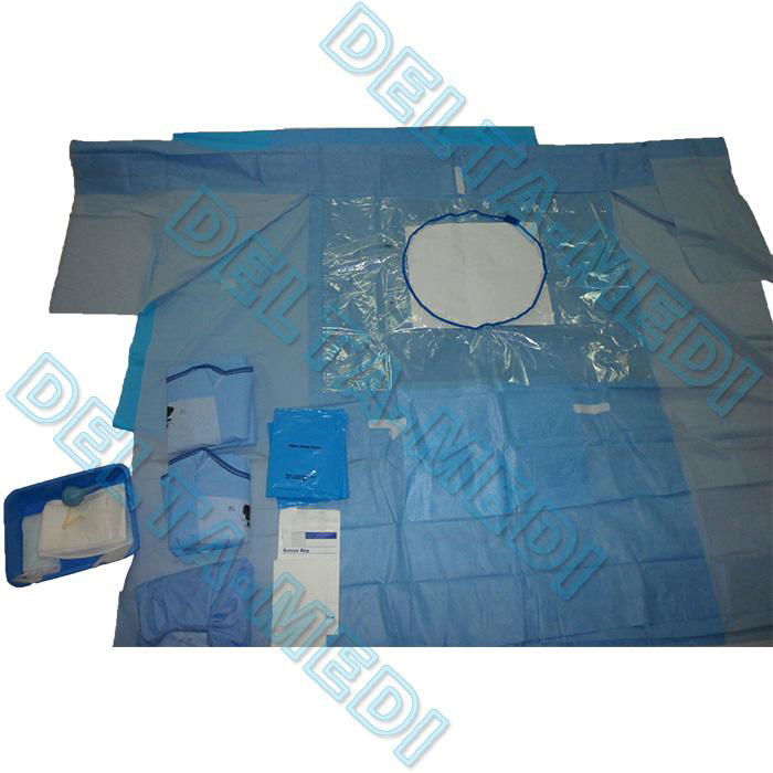 Absorbent Reinforced 40g - 60g SP / SMS / SMMS / SMMMS C-section surgical Drape  5