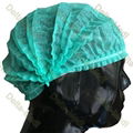 Green Single Elastic Disposable Mob Cap