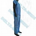 Dustproof Breathable V Neck Disposable Scrub Suit Warm Up With Pockets