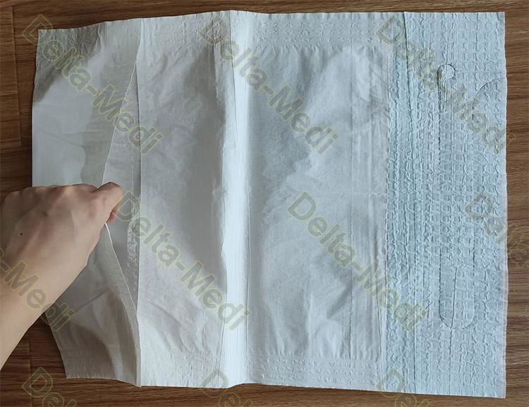 Patient Disposable Paper Bibs With Pocket , 2 Ply / 3 Ply Disposable Bibs 4