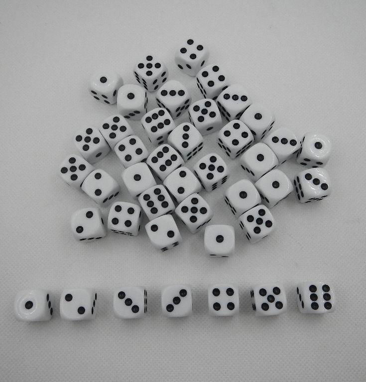 12mm方角骰子色子棋子娛樂色仔賭場遊戲配件骰仔數字篩子 4